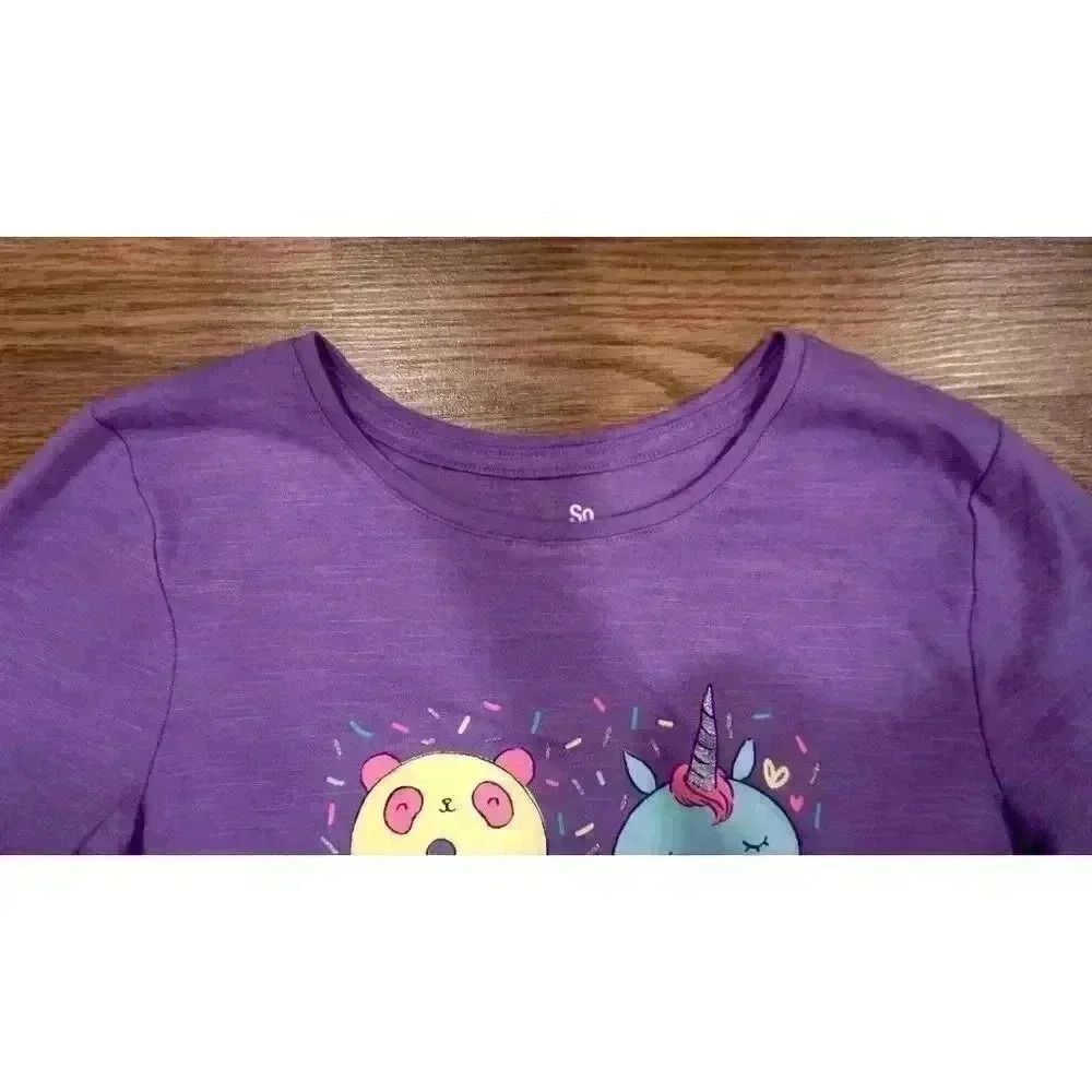 NWT SO Girl's Purple Long Sleeve Shirt "Life Is Sweet", Size XL (14/16) - Picture 2 of 10